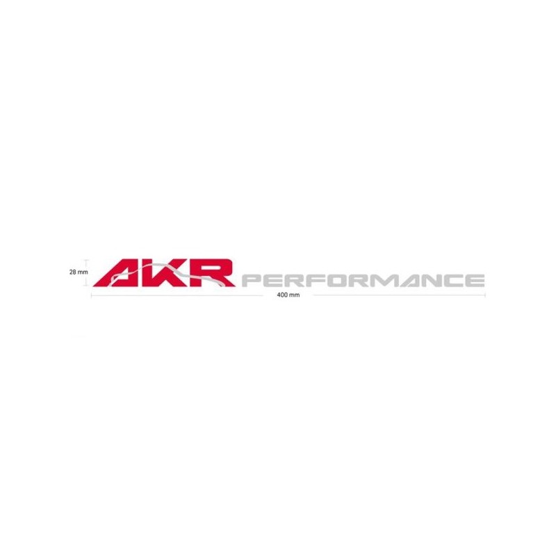 AKR Adhesivo - 400x28mm - Rojo/Plata - ST