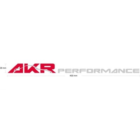 AKR Adhesivo - 400x28mm - Rojo/Plata - ST