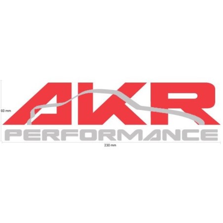 AKR Adhesivo - 230x60mm - Rojo/Plata - ST