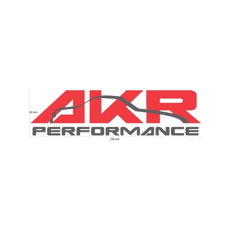 AKR Adhesivo - 230x60mm - Rojo/Gris - ST