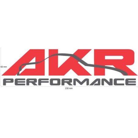 AKR Adhesivo - 230x60mm - Rojo/Gris - ST