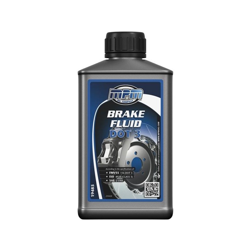 MPM Oil Líquido de frenos y embrague DOT 3 - 0,485 litros - MPM