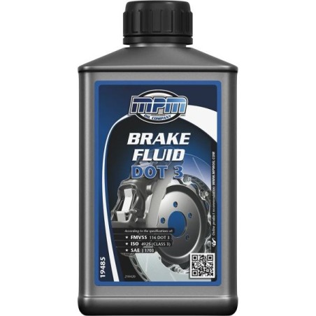 MPM Oil Líquido de frenos y embrague DOT 3 - 0,485 litros - MPM