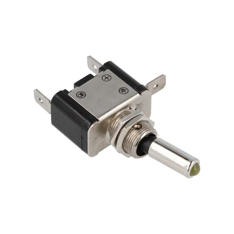 QSP Interruptor basculante - ON/OFF - LED Naranja - 12V 20A