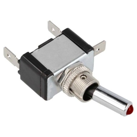 QSP Interruptor basculante - ON/OFF - LED Rojo - 12V 20A