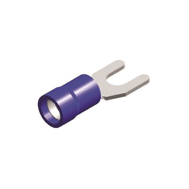 QSP Horquilla para cable semiaislado M3 - Azul