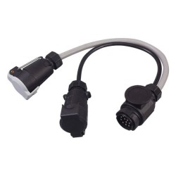 Honda Adaptador enchufe 13 polos (Jaeger) coche a 2x 7 polos remolque - 08L91-EG6