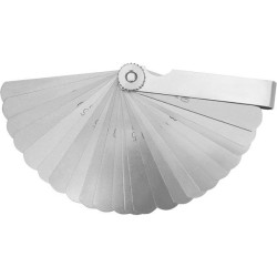 Performance Tool Galgas de espesores, métricas, 25 piezas (0,04-1,0 mm)