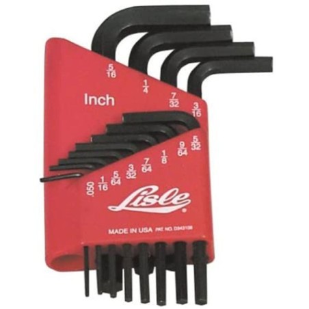 Lisle Inbussleutelset imperial .050,1/16,5/64,3/32,7/64,1/8,9/64,5/32,3/16,7/32,1/4,5/16"