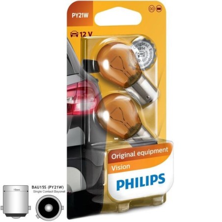 Philips Bombilla PY21W (BAU15S) - Ámbar