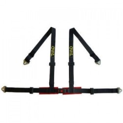QSP Cinturón de 4 puntos 2'' Pro Street - Negro