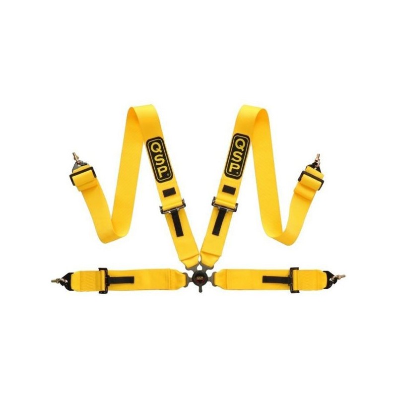 QSP Cinturón de 4 puntos 3'' sin FIA - Amarillo