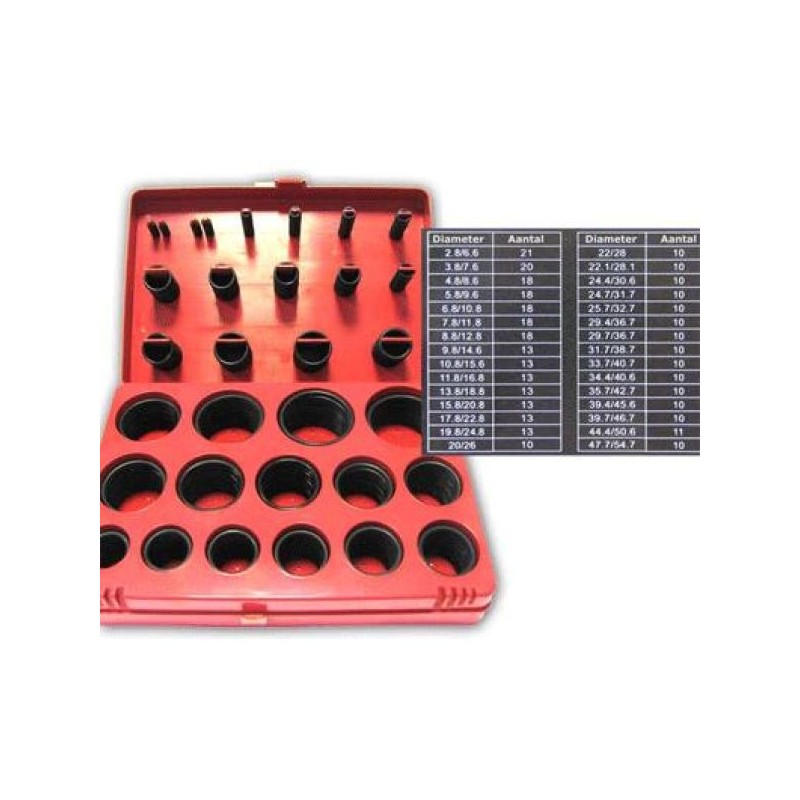 Automotive Tools Surtido de juntas tóricas de 383 piezas - MM