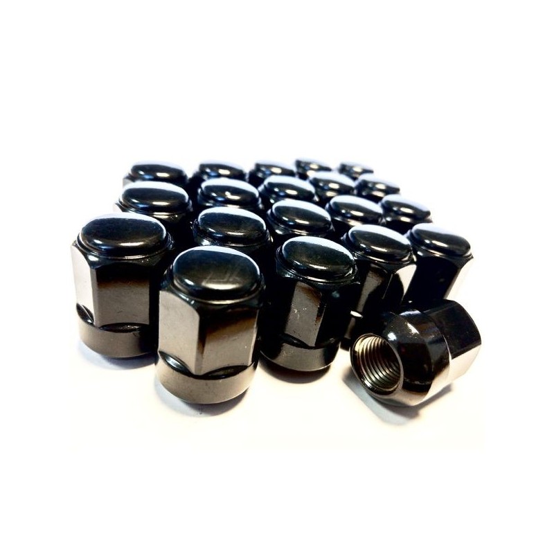 Honda Tuercas de rueda convexas cónicas - 20 Piezas negro - 08W42-TEA
