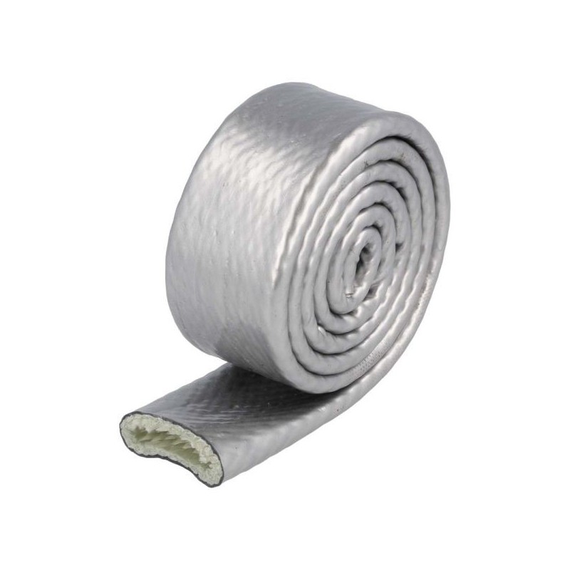 QSP Funda resistente al calor - 1 m x 30 mm - Gris - QFIRE-30