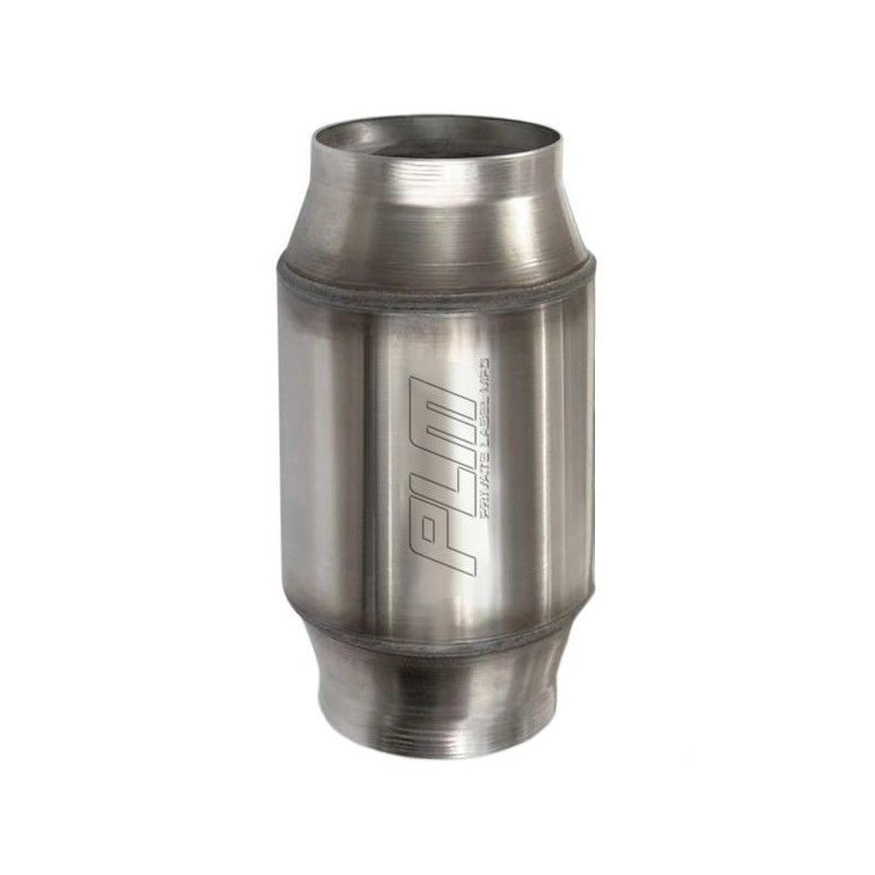 PLM Catalizador racing alto caudal 200 células acero inoxidable - Ø2.50 x L7'' - PLM-CAT-2.5