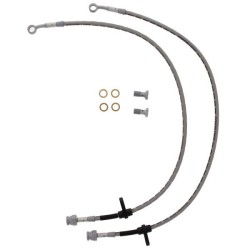 Goodridge Latiguillos de freno delanteros de acero inoxidable trenzado (TÜV) - Plata - GO-16904-B-F-C