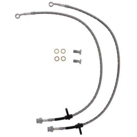 Goodridge Latiguillos de freno delanteros de acero inoxidable trenzado (TÜV) - Plata - GO-16904-B-F-C