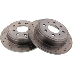 Brakemax Discos de freno traseros (239mm / 4x100) - Taladrados - BM