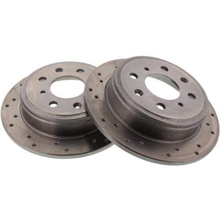 Brakemax Discos de freno traseros (239mm / 4x100) - Taladrados - BM