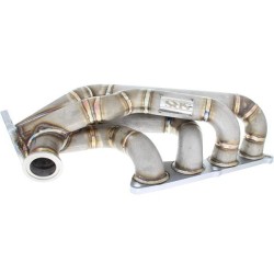 SRS Colector turbo brida turbo T3 de acero inoxidable sidewinder, brida wastegate de banda en V de 44/46 - TM-K-SW