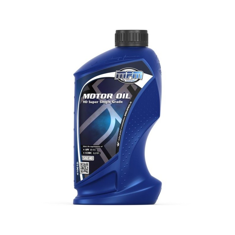MPM Oil Aceite de motor SAE 40 Super Single Grade - 1 Litro - MPM