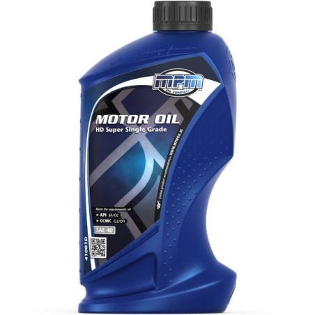 MPM Oil Aceite de motor SAE 40 Super Single Grade - 1 Litro - MPM