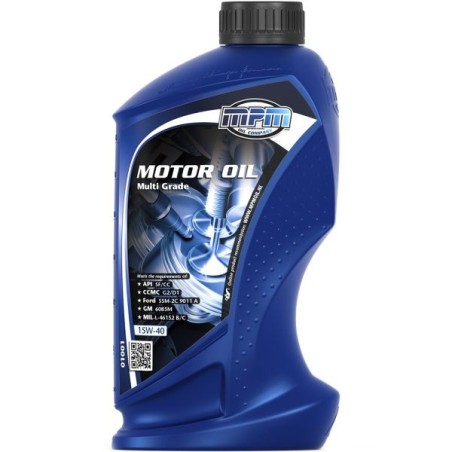 MPM Oil Aceite de motor 15W40 Multi Grade - 1 Litro - MPM