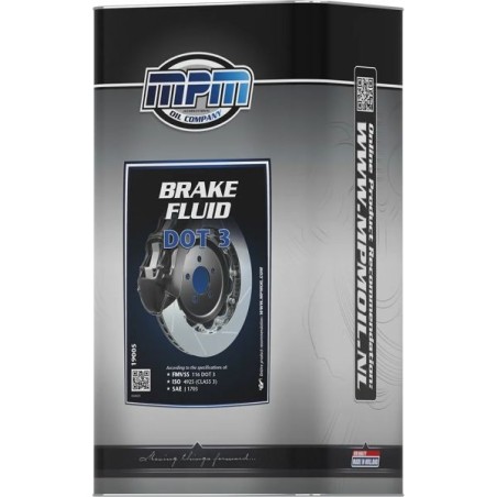 MPM Oil Líquido de frenos y embrague DOT 3 - 5 litros - MPM