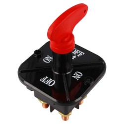 QSP Interruptor de aislamiento de batería batería dual cuadrada - Negro