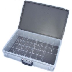 QSP Estuche de almacenamiento - 34 compartimentos - Gris - QCB-CASE