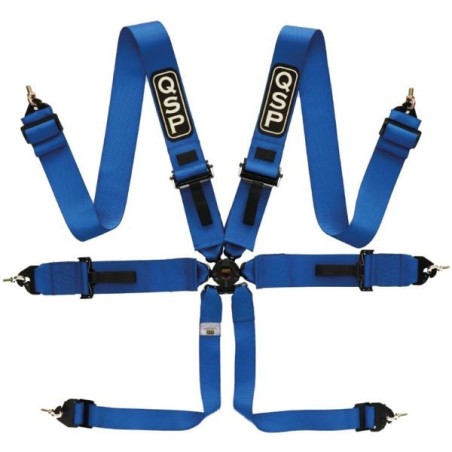 QSP Cinturón de 6 puntos Pro Plus FIA - Azul
