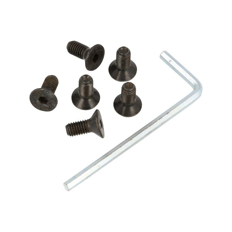 QSP Tornillos de dirección avellanados negro M5x10mm