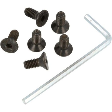 QSP Tornillos de dirección avellanados negro M5x10mm