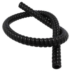 QSP Tubo flexible de silicona - 19 mm - Negro - QHHS-FX