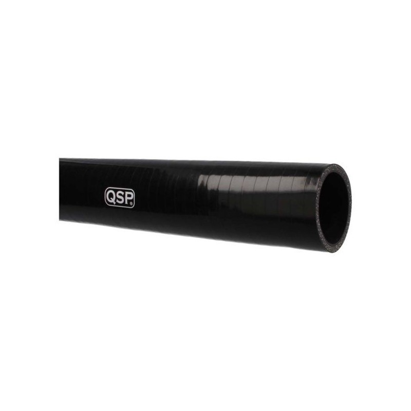 QSP Manguera de silicona - 100 cm recta - 60 mm - Negra - QHHS