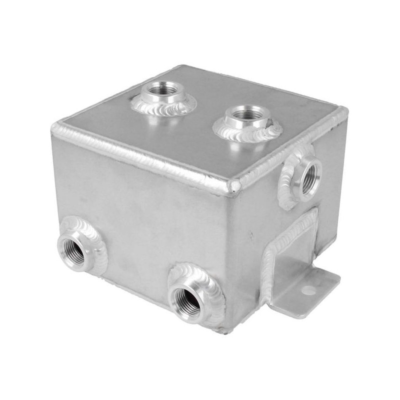 QSP Depósito de gasolina de aluminio de 1 litro - D08 - Plata - QCAT-01