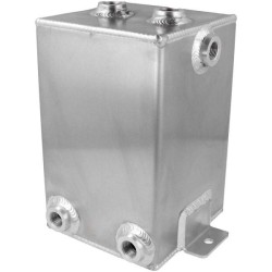 QSP Depósito de gasolina de aluminio 3 litros - D08 - Plata - QCAT-03