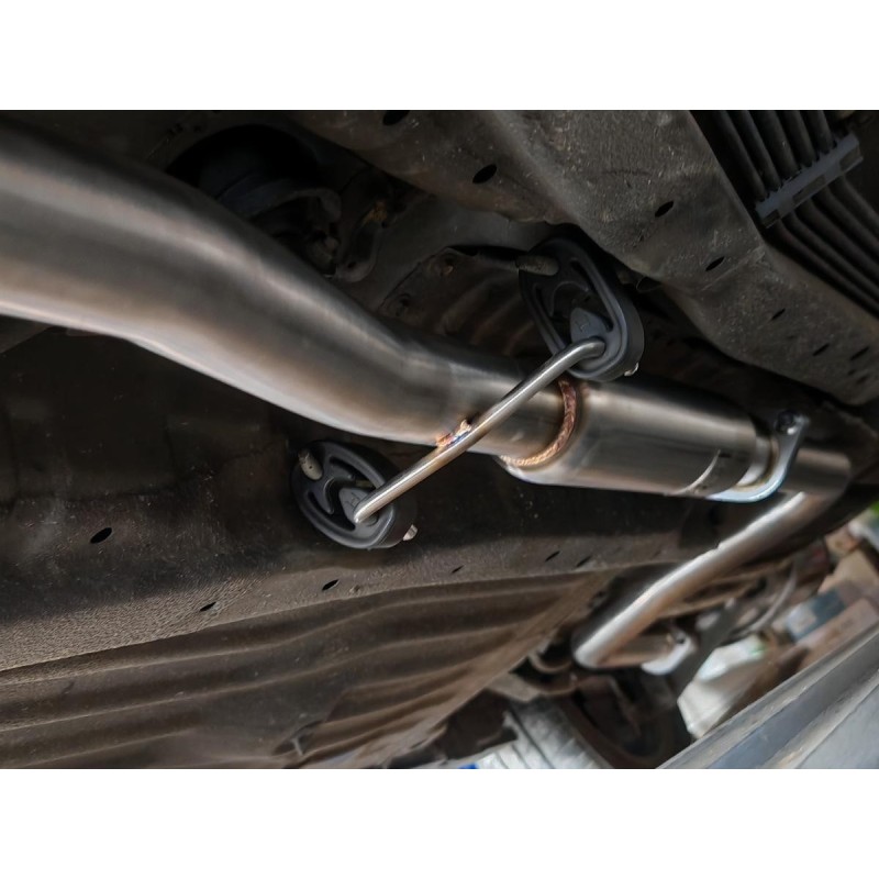 SRS Silenciador intermedio de acero inoxidable - MIDS