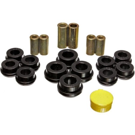 Energy Suspension Gomas de la horquilla inferior trasera interior / exterior - Negro - EN