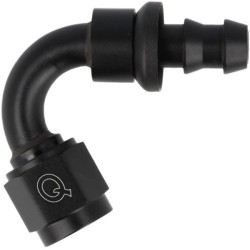 QSP Adaptador de manguera 120° a presión 10HE-10AN(F) - Negro - QGZ536