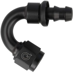 QSP Adaptador de manguera 150° a presión 10HE-10AN(F) - Negro - QGZ536