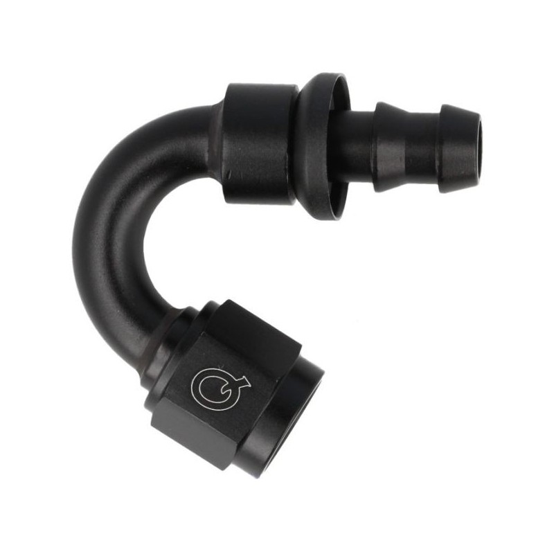 QSP Adaptador de manguera 150° a presión 10HE-10AN(F) - Negro - QGZ536