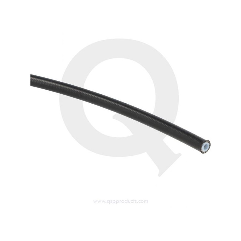 QSP Latiguillo de freno PTFE D03 - trenzado de acero inoxidable Negro - QGSSPTFE03