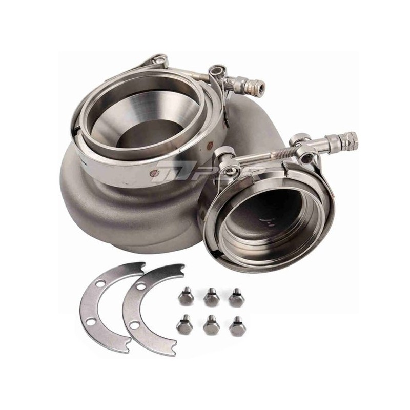 Pulsar Turbo Systems Carcasa de turbina para turbocompresores GEN1, GEN2 3576 y 3582 - Doble banda en V de acero inoxidab
