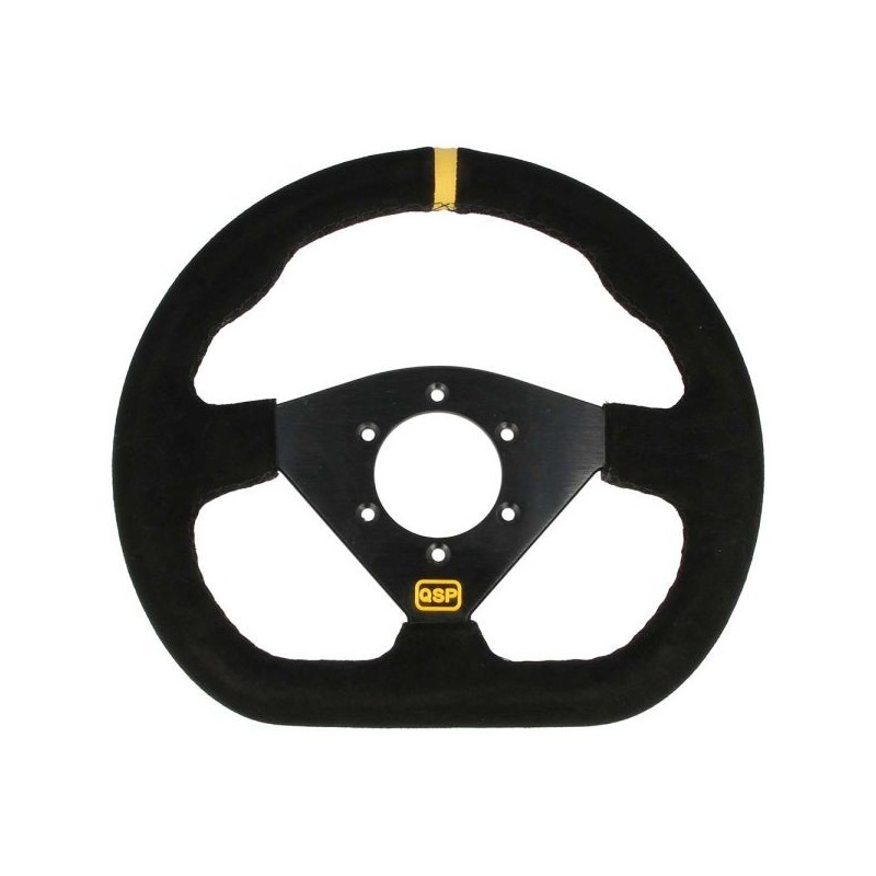 QSP Volante deportivo Formula 285mm/plano (ante) - Negro