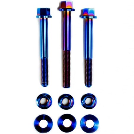SpeedFactory Juego de tornillos de fijación del soporte del motor - titanio quemado - SF-02-075-M12-EMK