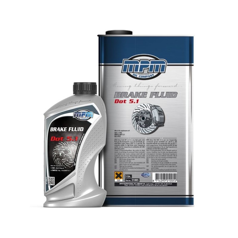 MPM Oil Líquido de frenos y embrague DOT 5.1 - 5 Litros - MPM