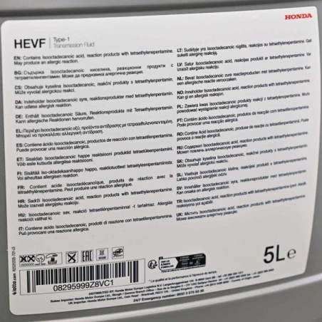Honda Líquido de transmisión HEVF TIPO 1 - 5L - 08295-999
