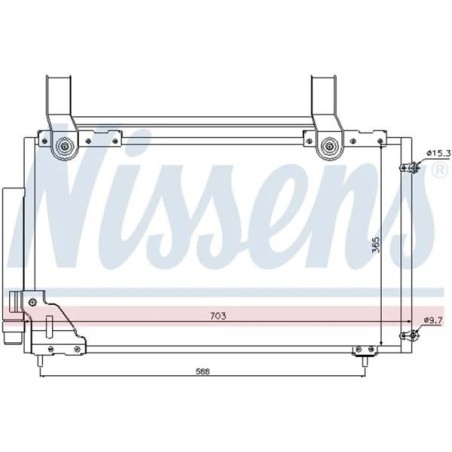 Nissens Radiador de aire acondicionado
